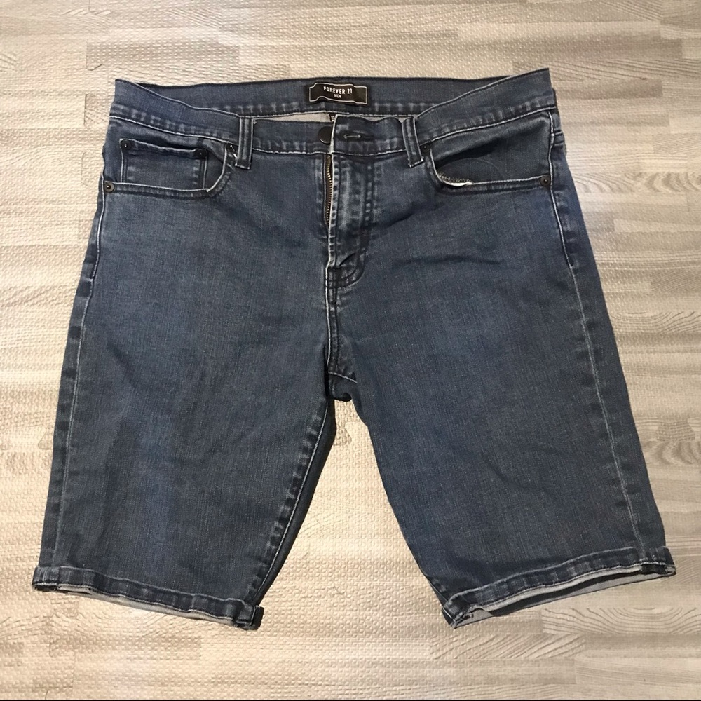 Forever 21 Men's Denim Skinny Shorts Size 34
